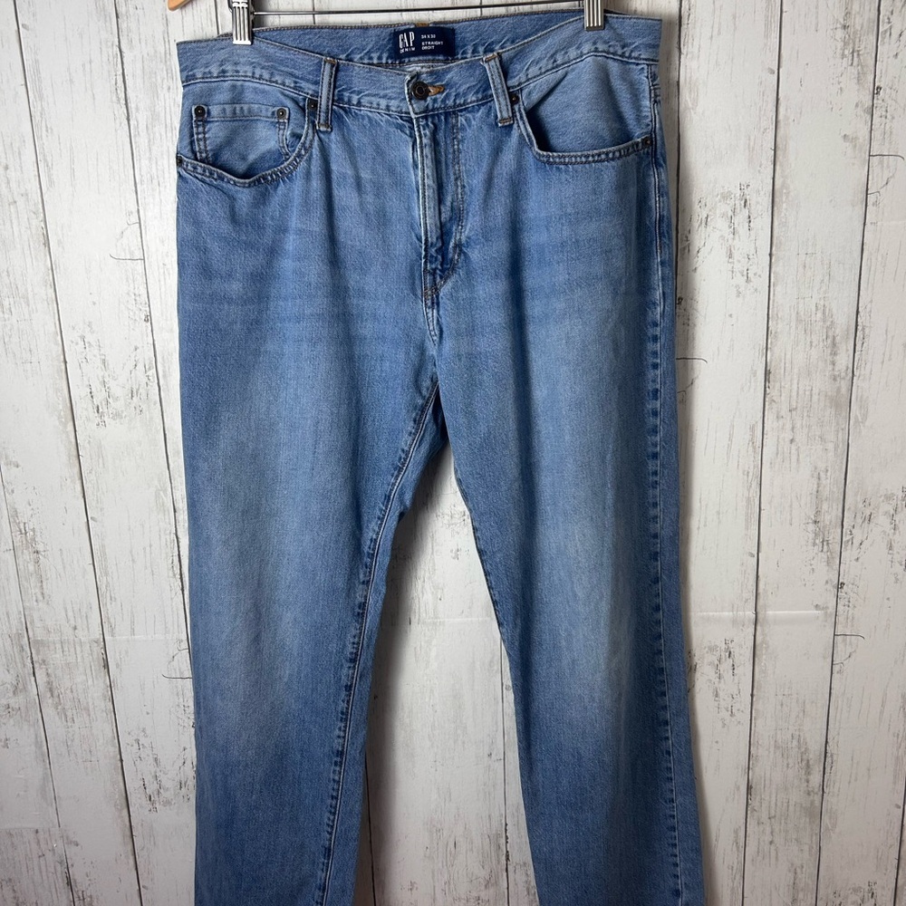 GAP Straight Leg Jeans Men’s 34x30 Light Wash Classic Denim